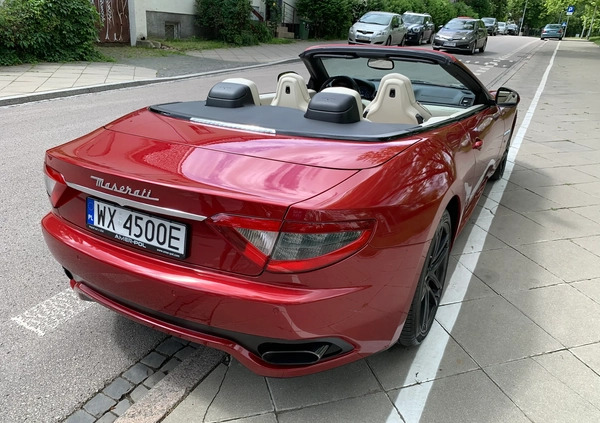 Maserati GranCabrio cena 299000 przebieg: 40700, rok produkcji 2015 z Warszawa małe 562